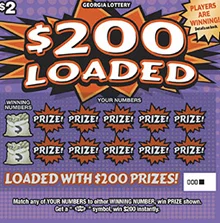 $200 LOADED scratch-off ticket