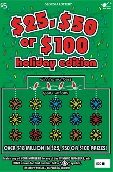 $25, $50 or $100 holiday edit