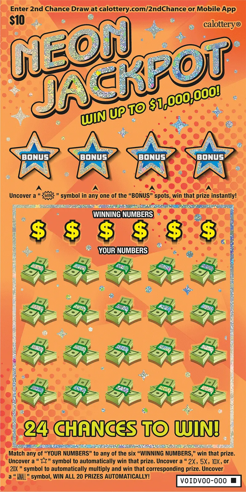 Neon Jackpot - California Lottery