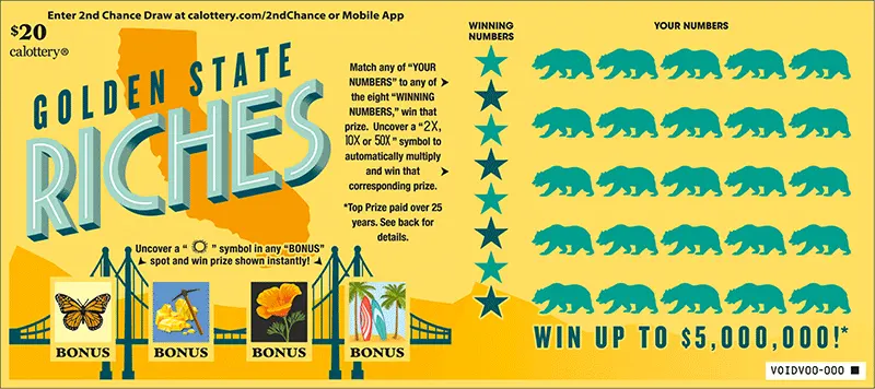 Golden State Riches - California Lottery