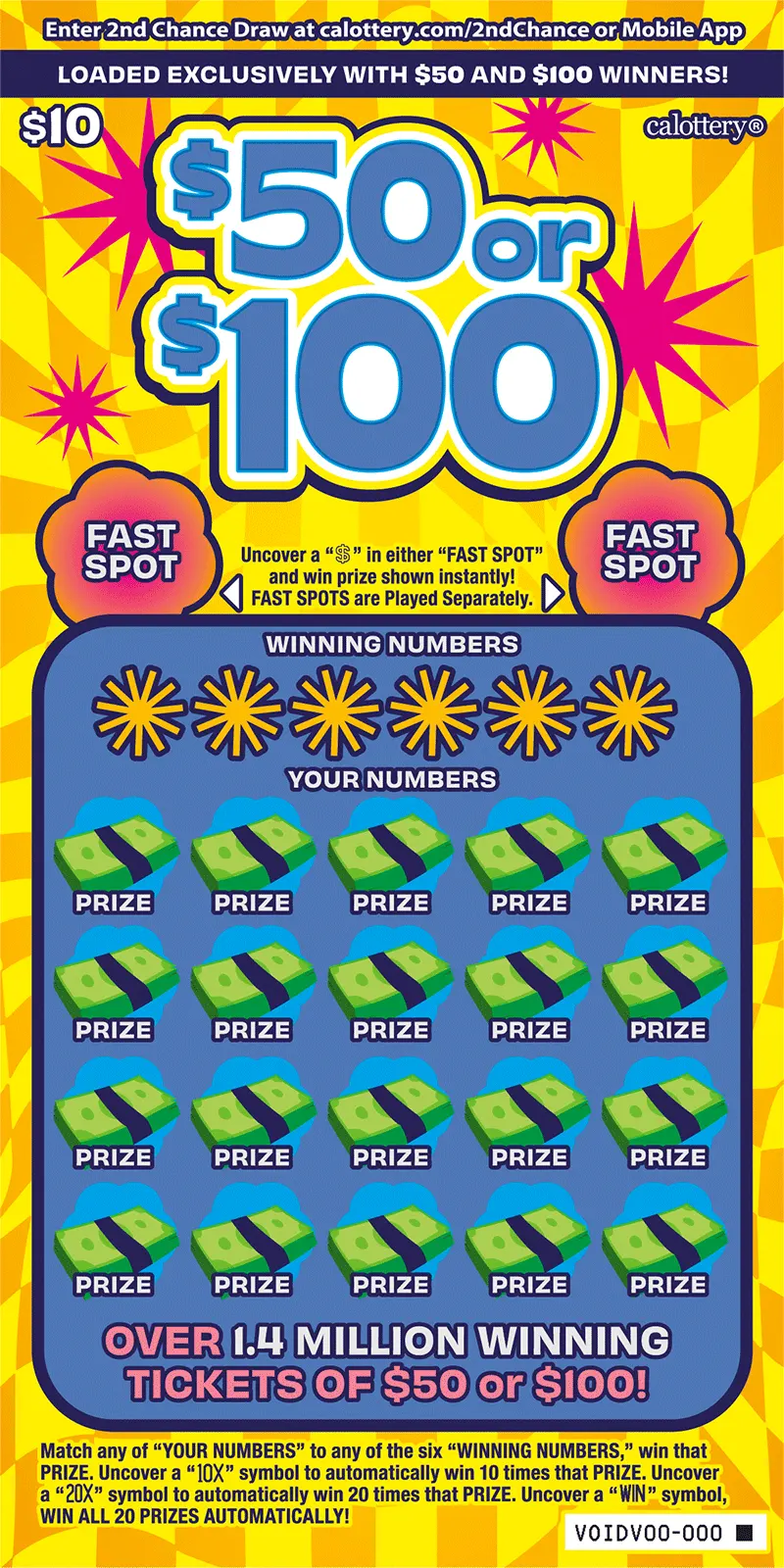 California Just Launched 5 New Scratchers, and One Rates Fourth-Best in the Country