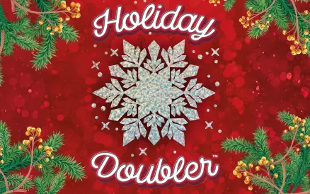 Holiday Doubler scratch-off ticket