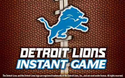 Detroit Lions scratch-off ticket