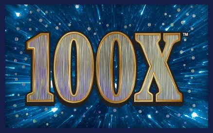 100X scratch-off ticket