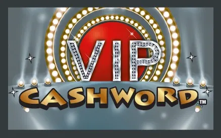 VIP Cashword scratch-off ticket