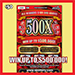 500X scratch-off ticket