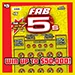 Fab 5s scratch-off ticket