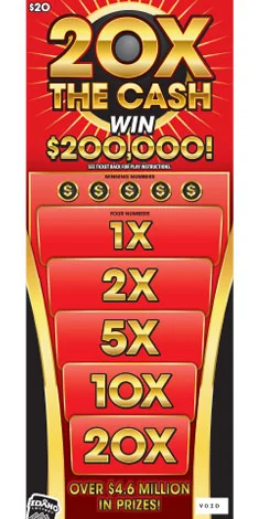 20X The Cash scratch-off ticket