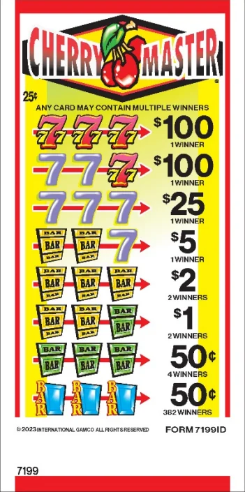 Cherry Master scratch-off ticket