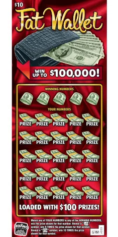 Fat Wallet scratch-off ticket
