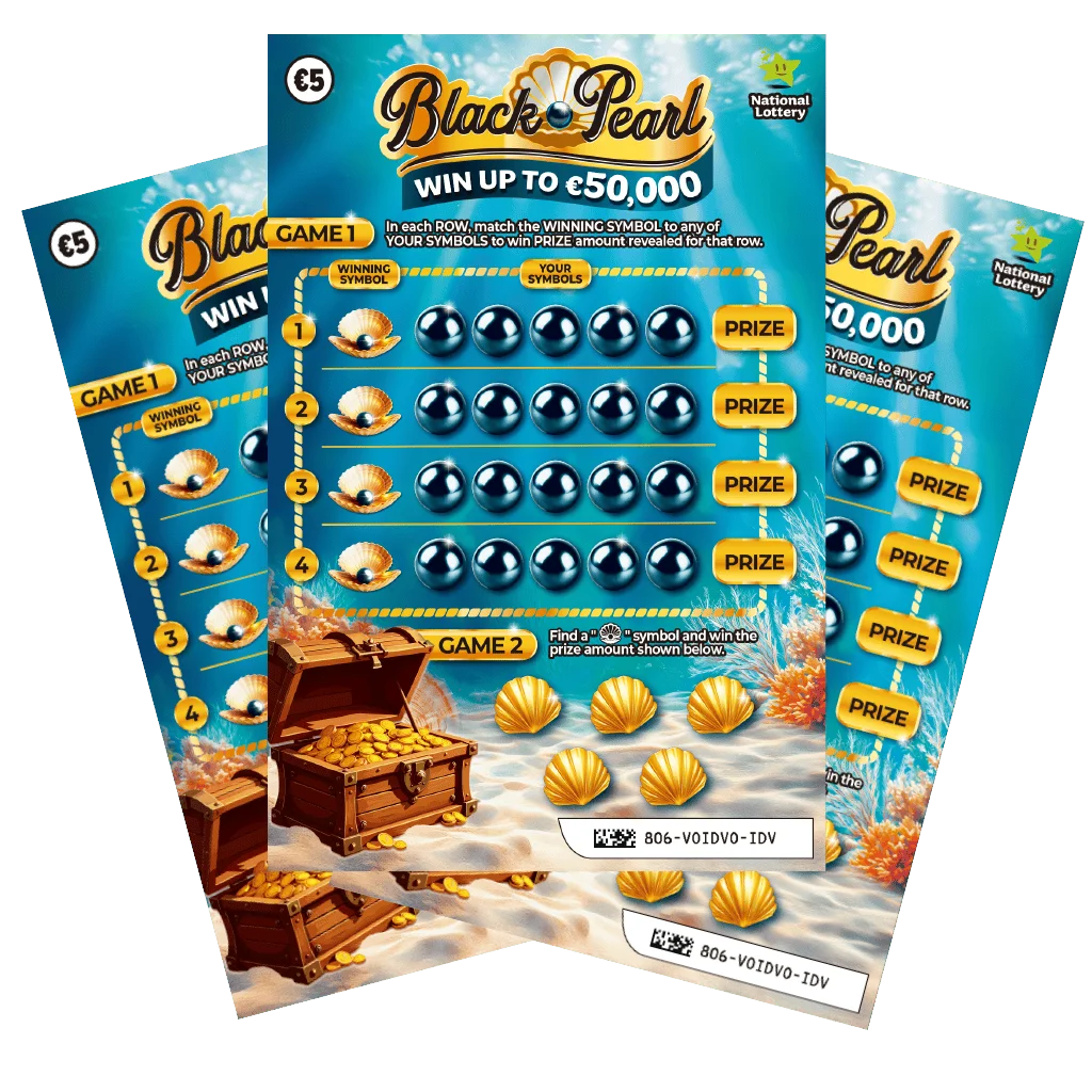 Black Pearl (#806) scratch-off ticket