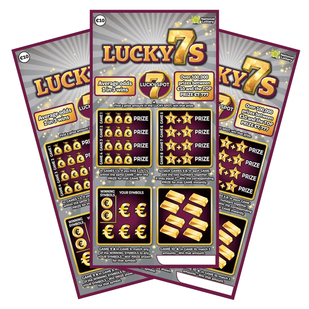 Lucky 7s (#801) scratch-off ticket