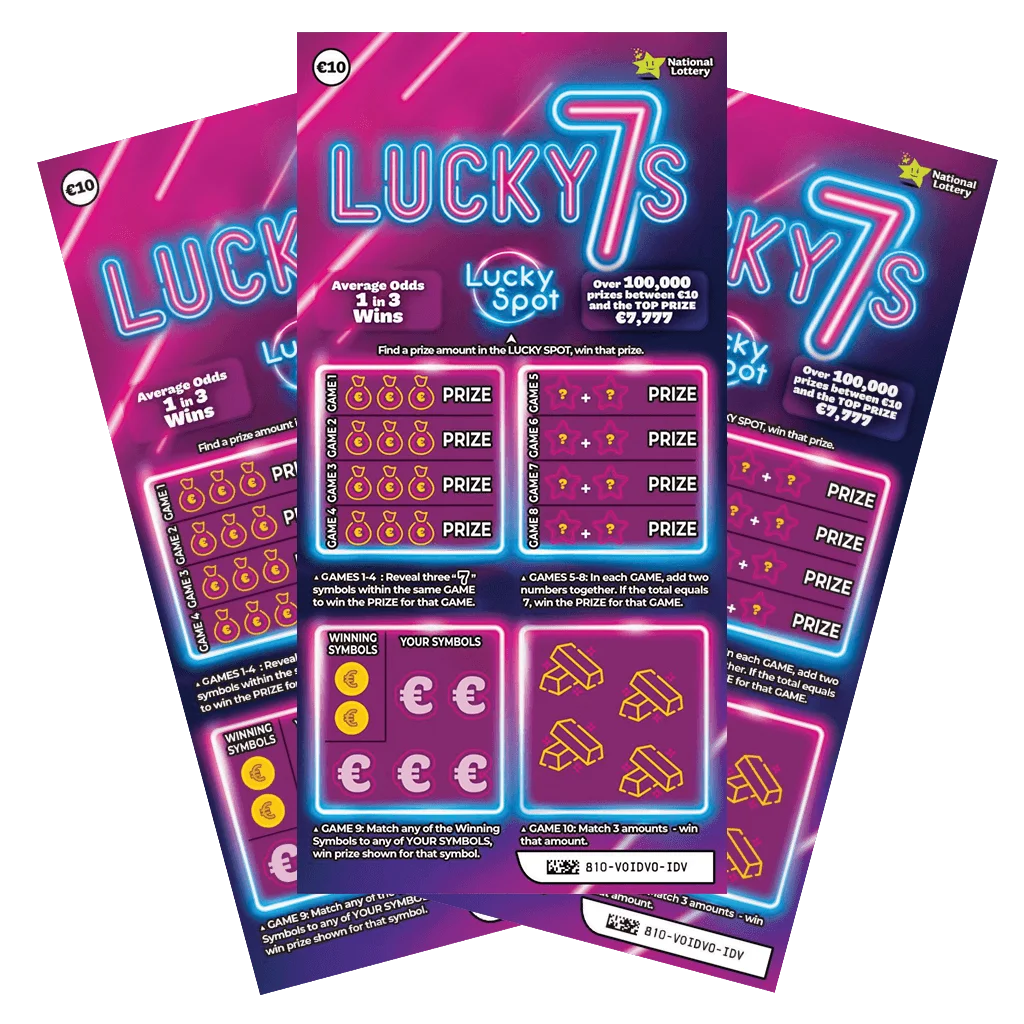 Lucky 7s (#810) scratch-off ticket
