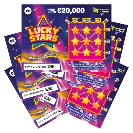 Lucky Stars (#619) scratch-off ticket