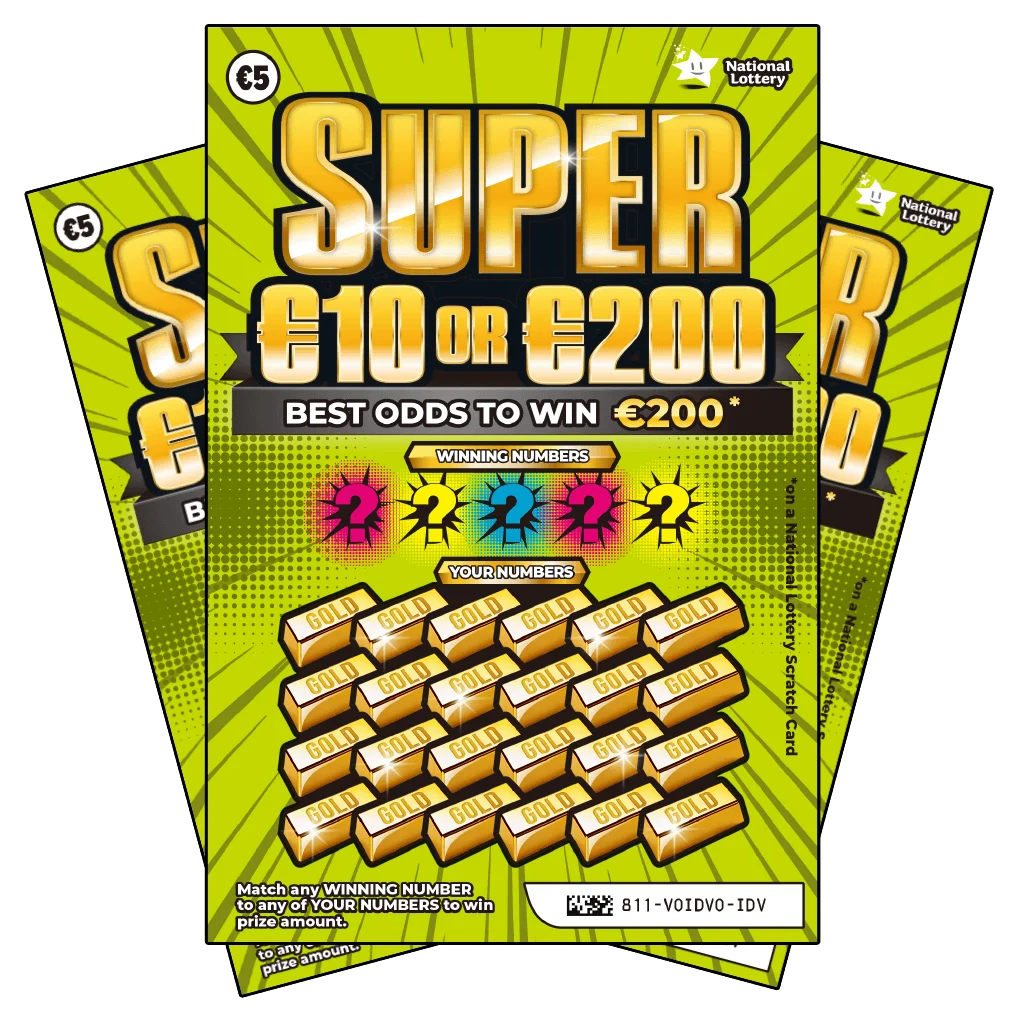 Super €10 or €200 (#811) scratch-off ticket