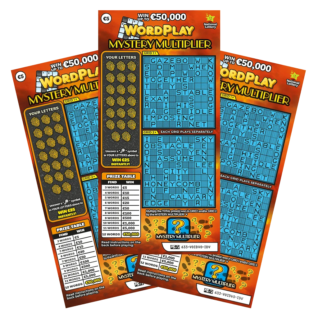 WordPlay Mystery Multiplier (#633) scratch-off ticket