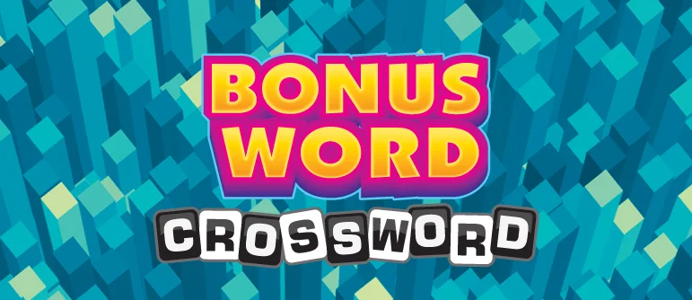 Bonus Word Crossword scratch-off ticket