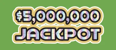 $5,000,000 Jackpot scratch-off ticket