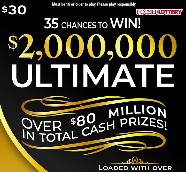 $2,000,000 ULTIMATE scratch-off ticket
