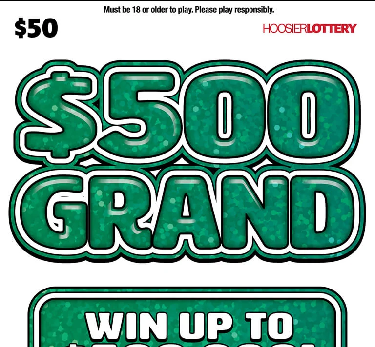 $500 GRAND scratch-off ticket