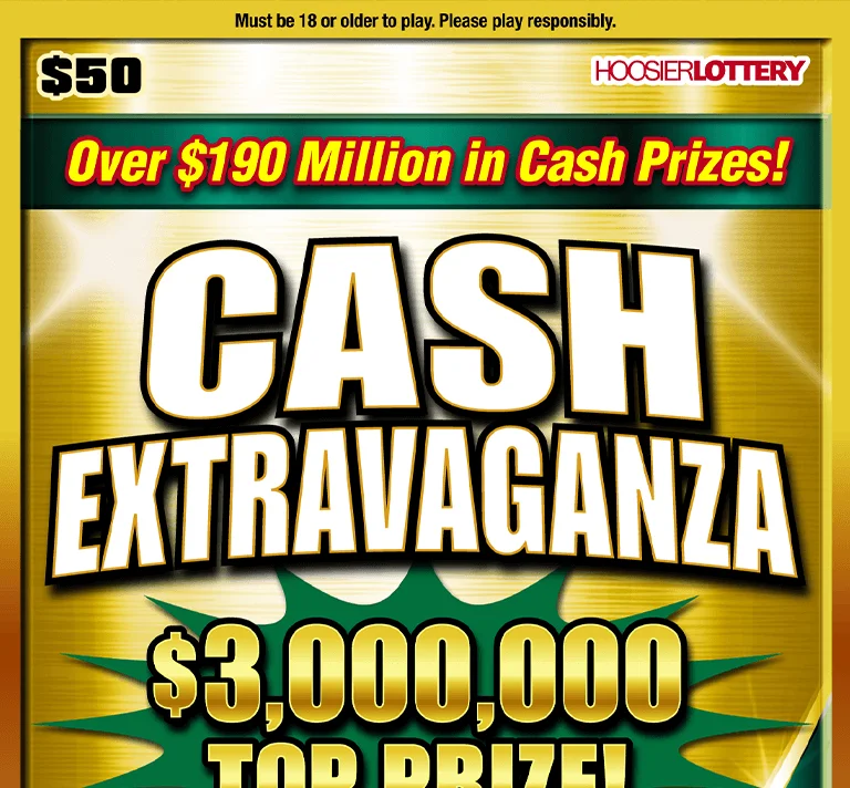 CASH EXTRAVAGANZA scratch-off ticket