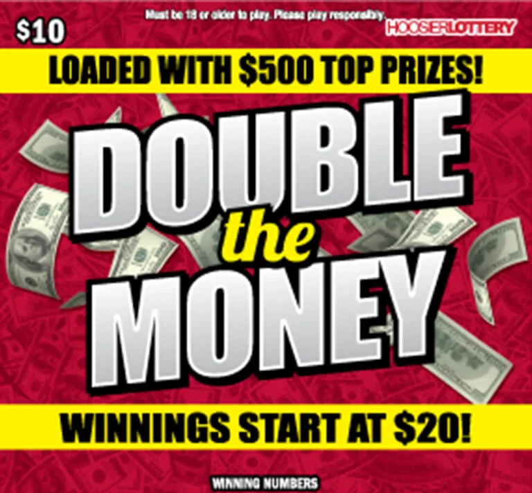 DOUBLE THE MONEY scratch-off ticket