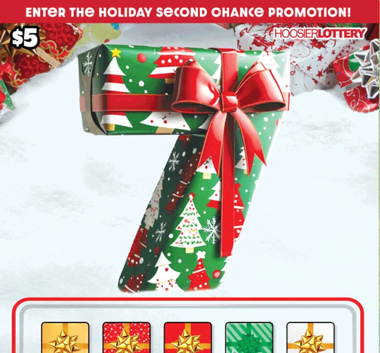 HOLIDAY 7s scratch-off ticket