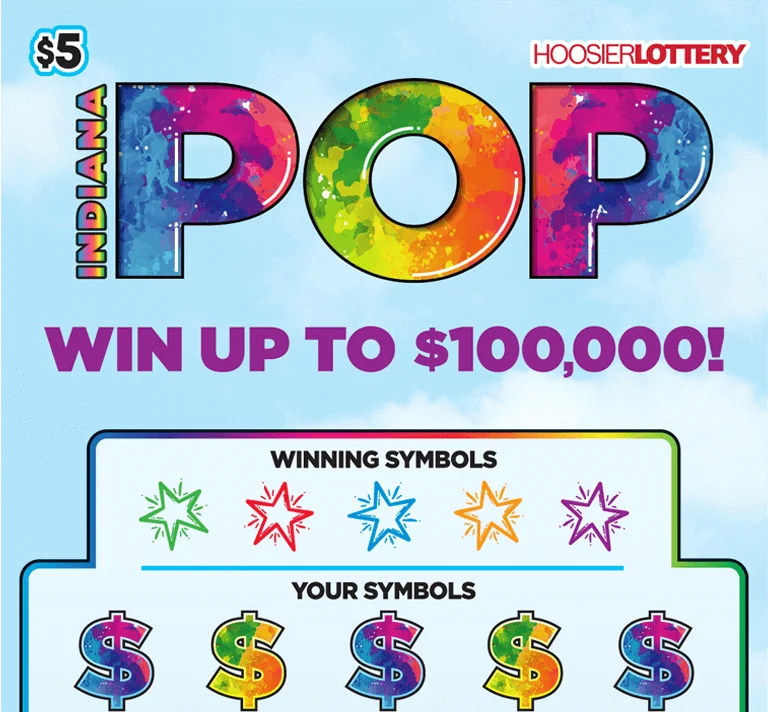 INDIANA POP scratch-off ticket