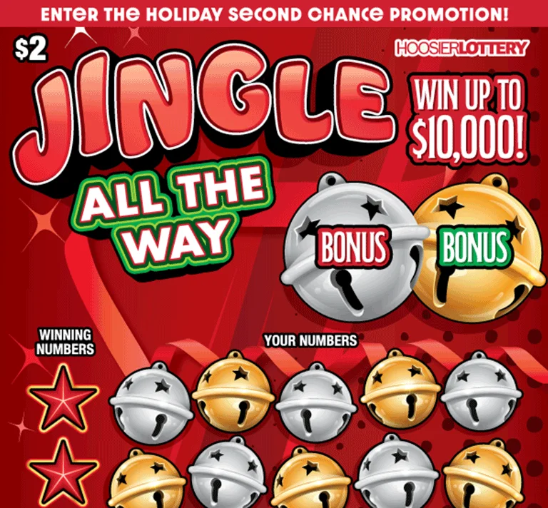 JINGLE ALL THE WAY scratch-off ticket