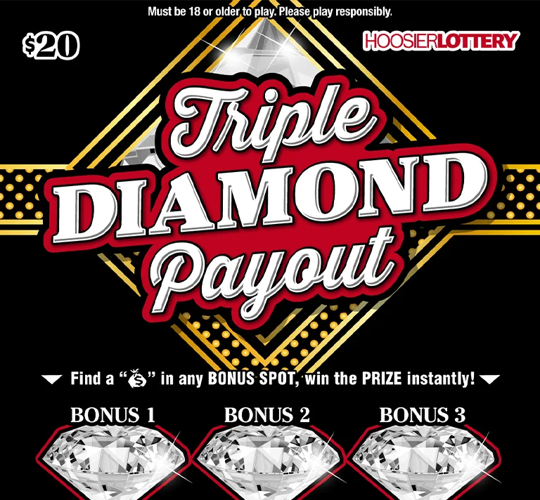TRIPLE DIAMOND PAYOUT scratch-off ticket