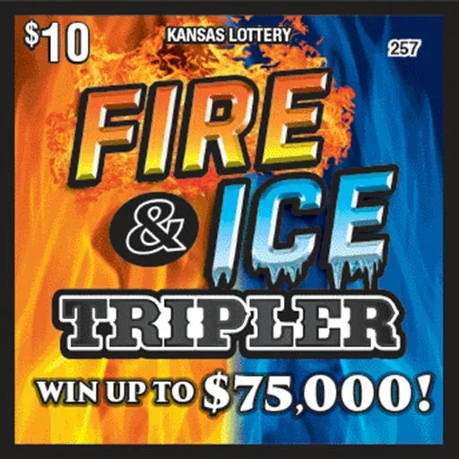 Fire & Ice Tripler scratch-off ticket
