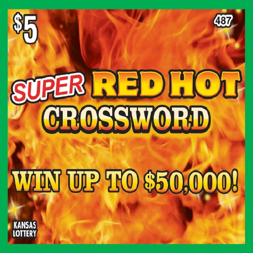 Super Red Hot Crossword scratch-off ticket