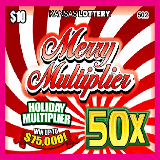 Merry Multiplier 50X $10 Kansas Lottery scratch ticket