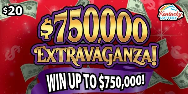 $750,000 Extravaganza scratch-off ticket