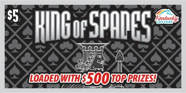 King of Spades scratch-off ticket