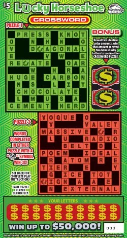 Lucky Horseshoe Crossword