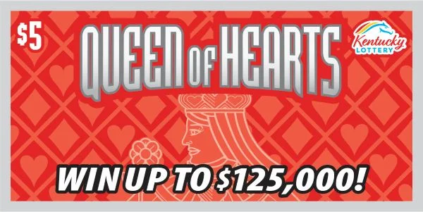 Queen of Hearts scratch-off ticket