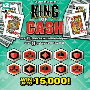 King Of Cash scratch-off ticket