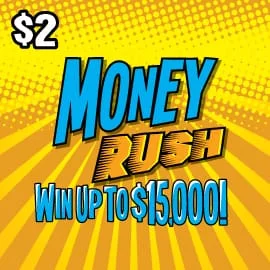 Money Rush scratch-off ticket
