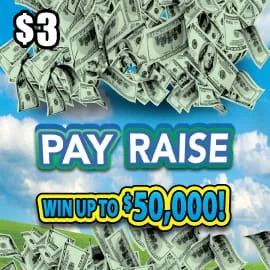 Pay Raise $3 Louisiana Lottery scratch-off ticket