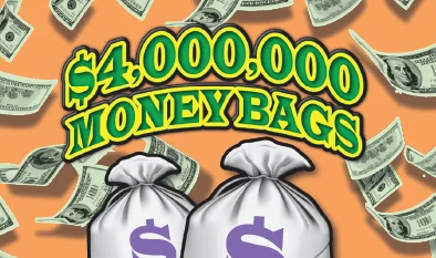 $4,000,000 MONEY BAGS scratch-off ticket