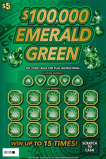 $100,000 EMERALD GREEN