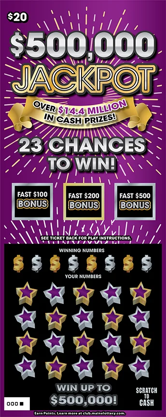 $500,000 JACKPOT
