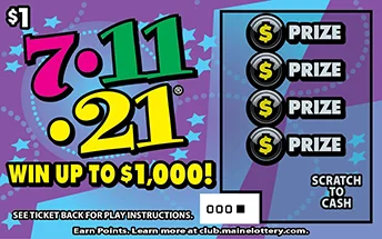 7-11-21 scratch-off ticket