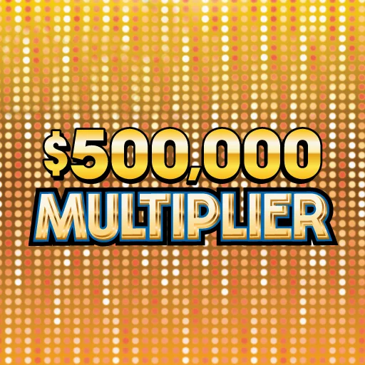 $500,000 Multiplier scratch-off ticket
