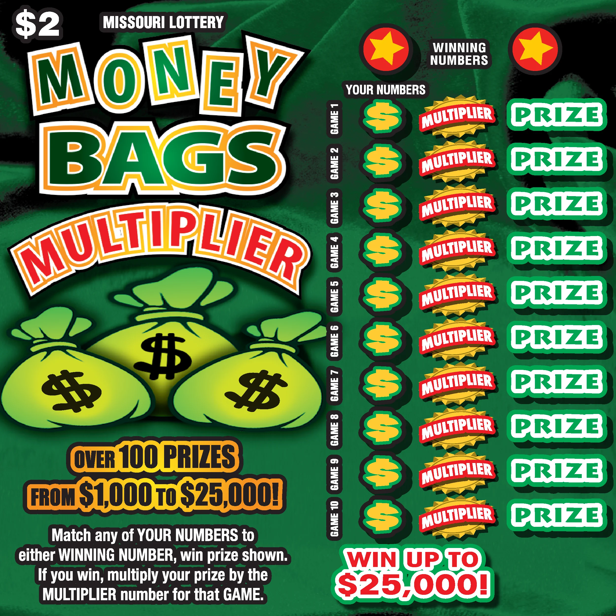 MONEY BAGS MULTIPLIER (Game #510)