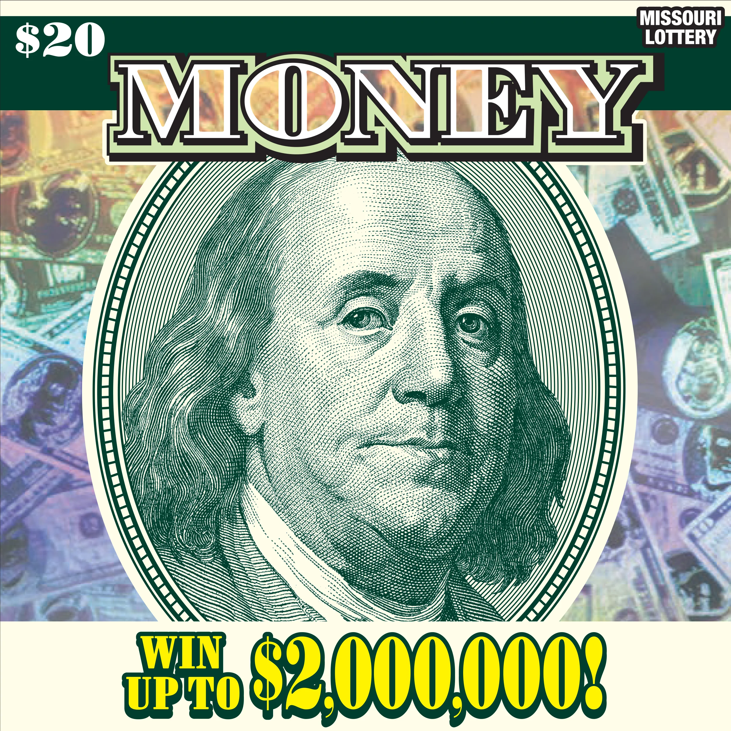 MONEY scratch-off ticket