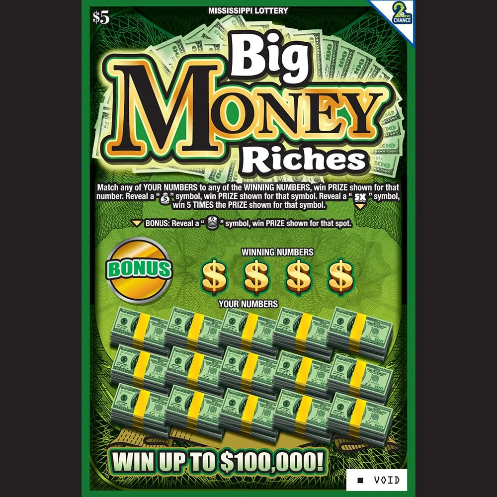 Big Money Riches scratch-off ticket