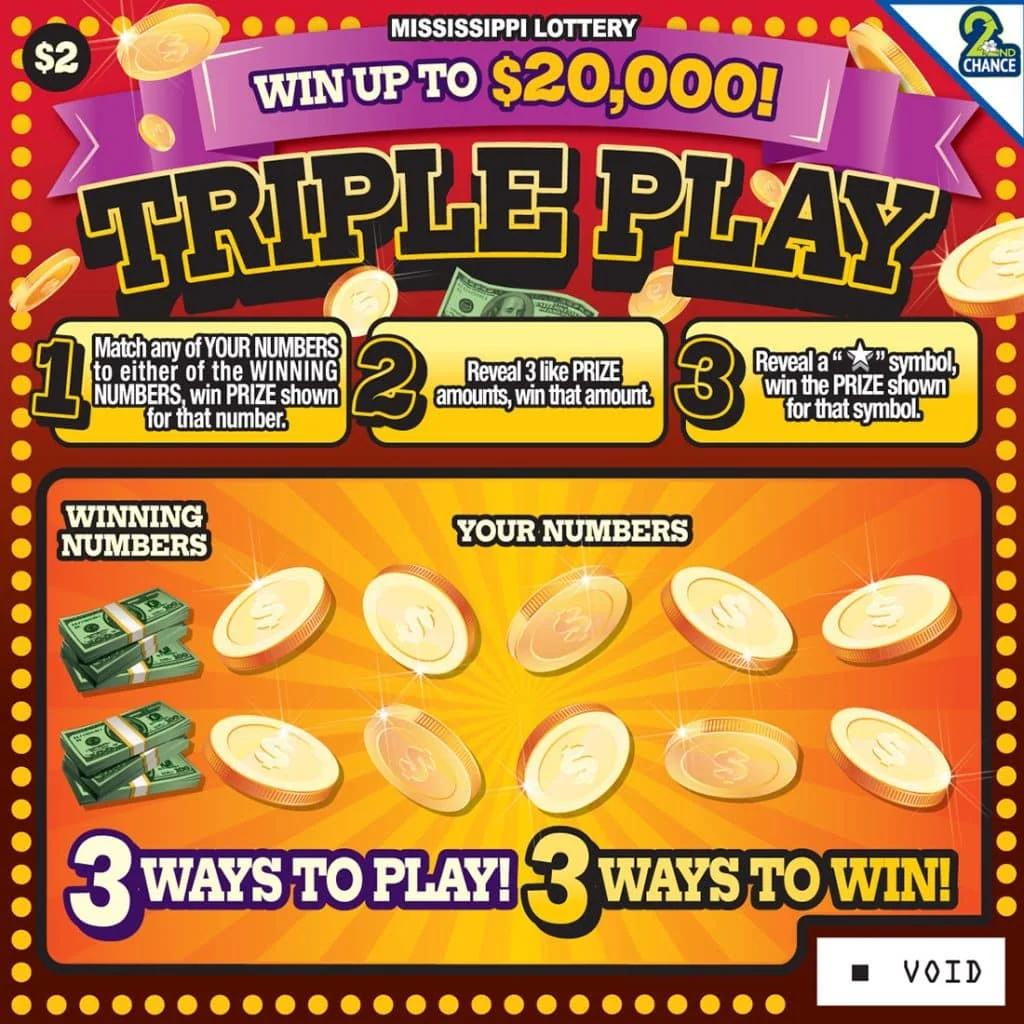 Triple Play scratch-off ticket