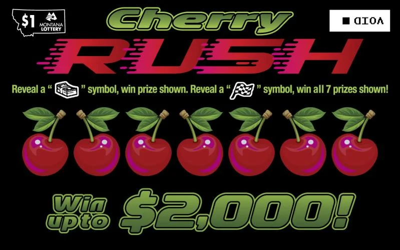 Cherry Rush scratch-off ticket